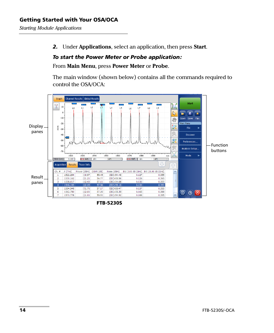 EXFO FTB-5230S Optical Spectrum Analyzer for FTB 200 v2 User Manual | Page 20 / 251