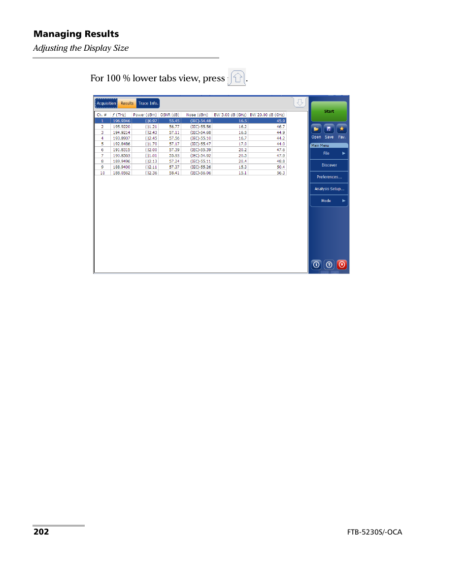 EXFO FTB-5230S Optical Spectrum Analyzer for FTB 200 v2 User Manual | Page 208 / 251