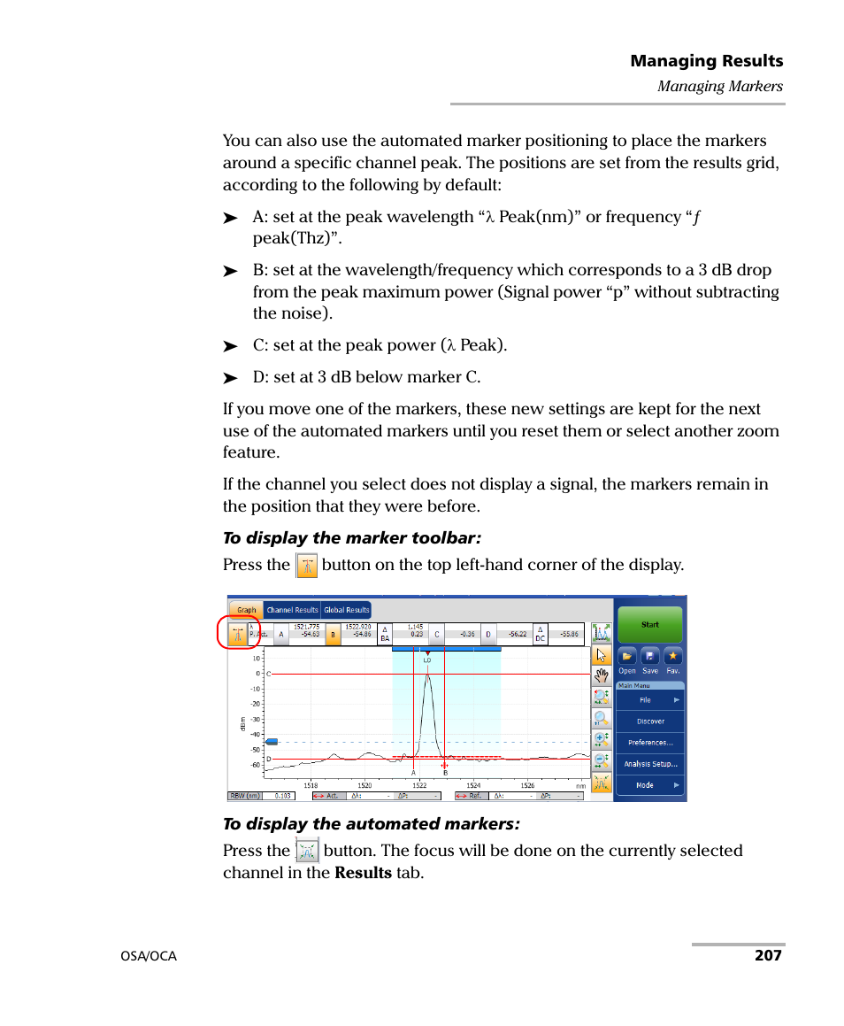 EXFO FTB-5230S Optical Spectrum Analyzer for FTB 200 v2 User Manual | Page 213 / 251