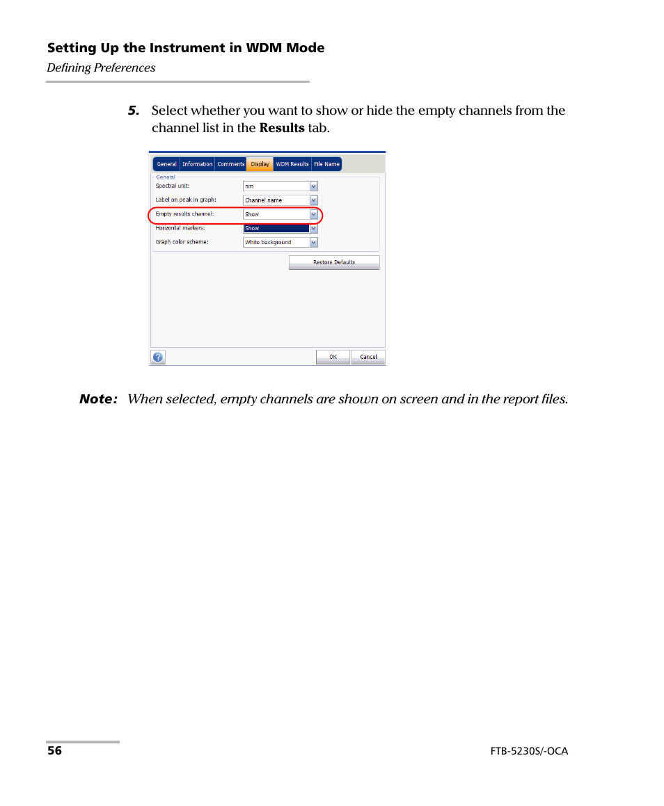 EXFO FTB-5230S Optical Spectrum Analyzer for FTB 200 v2 User Manual | Page 62 / 251