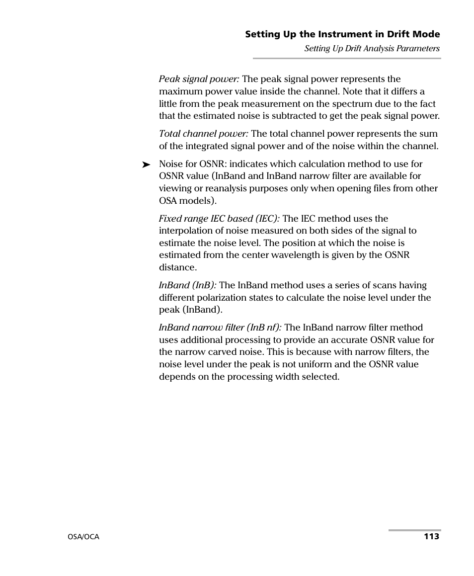EXFO FTB-5230S Optical Spectrum Analyzer for FTB-500 User Manual | Page 119 / 251