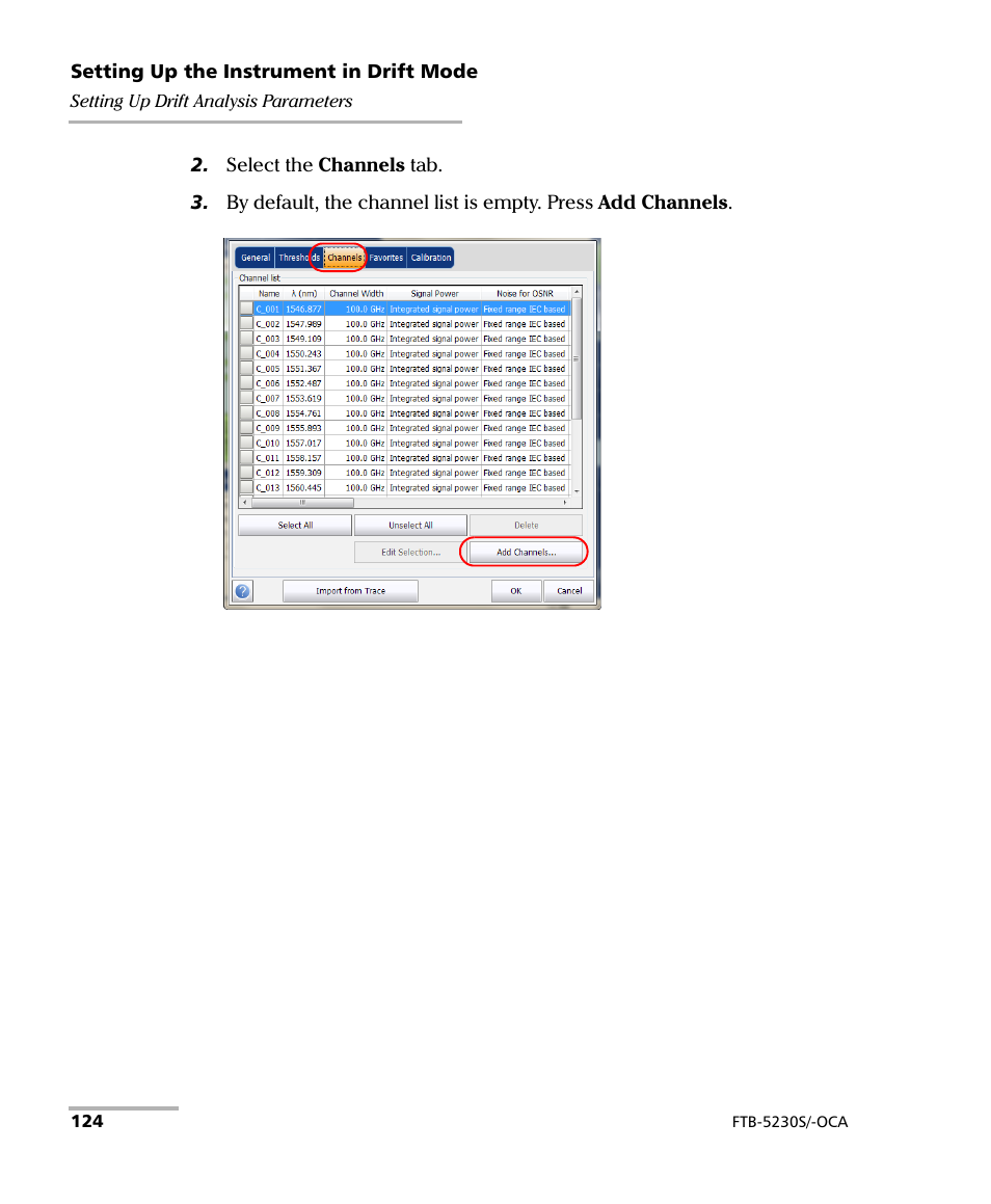 EXFO FTB-5230S Optical Spectrum Analyzer for FTB-500 User Manual | Page 130 / 251