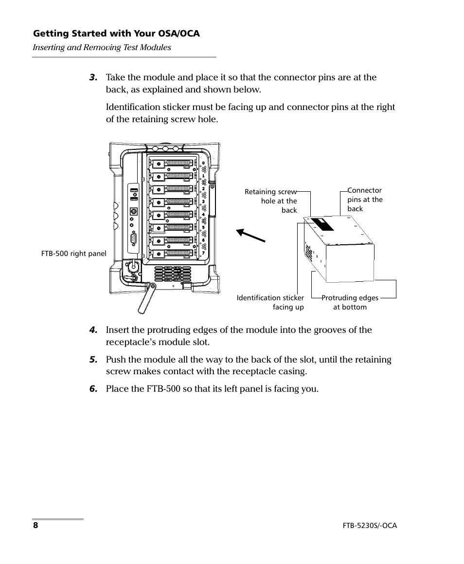 EXFO FTB-5230S Optical Spectrum Analyzer for FTB-500 User Manual | Page 14 / 251