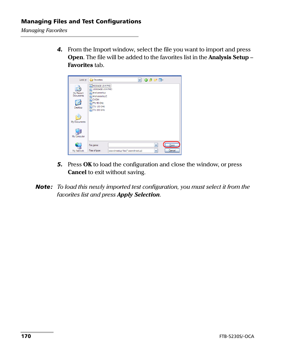 EXFO FTB-5230S Optical Spectrum Analyzer for FTB-500 User Manual | Page 176 / 251