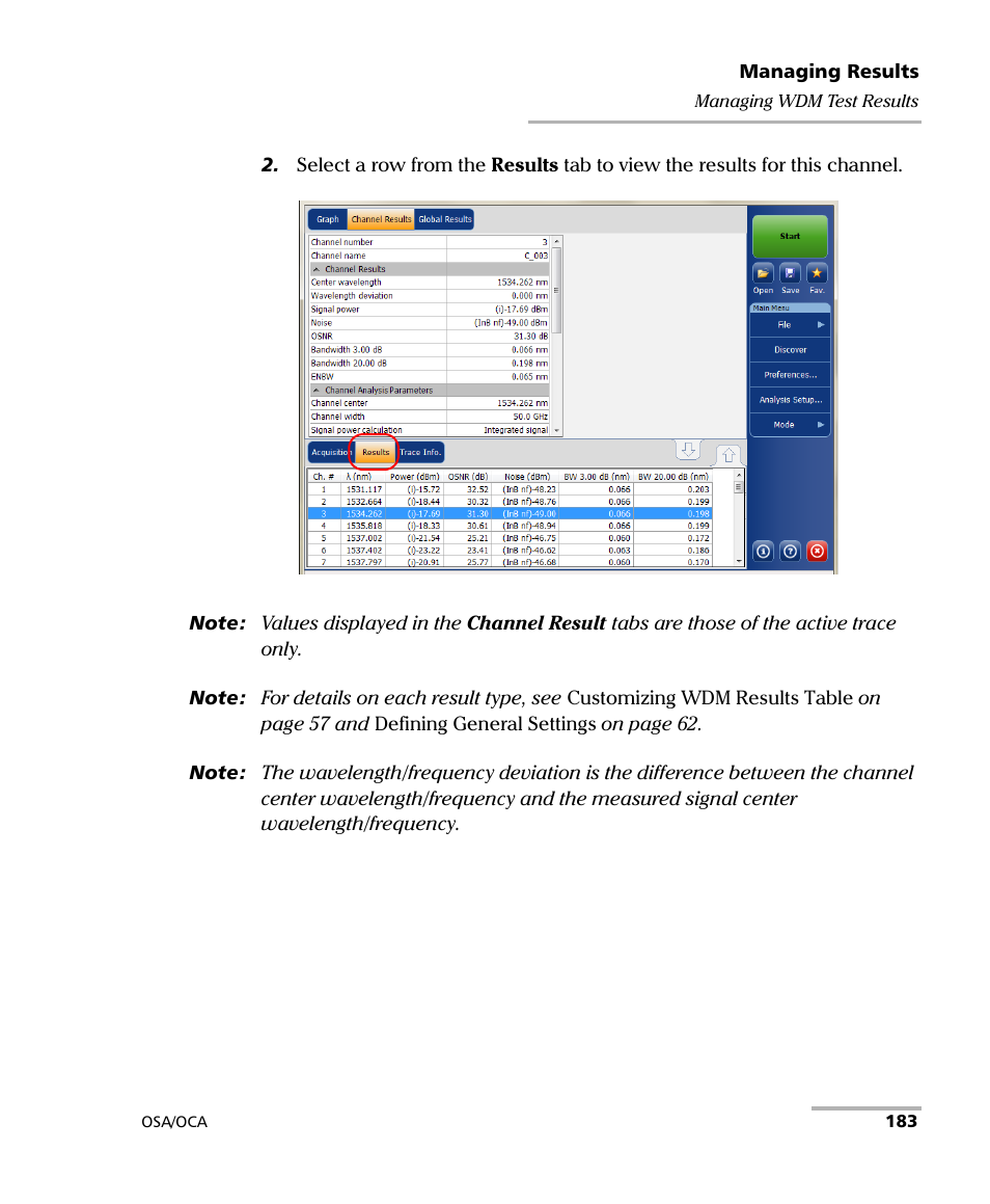 EXFO FTB-5230S Optical Spectrum Analyzer for FTB-500 User Manual | Page 189 / 251