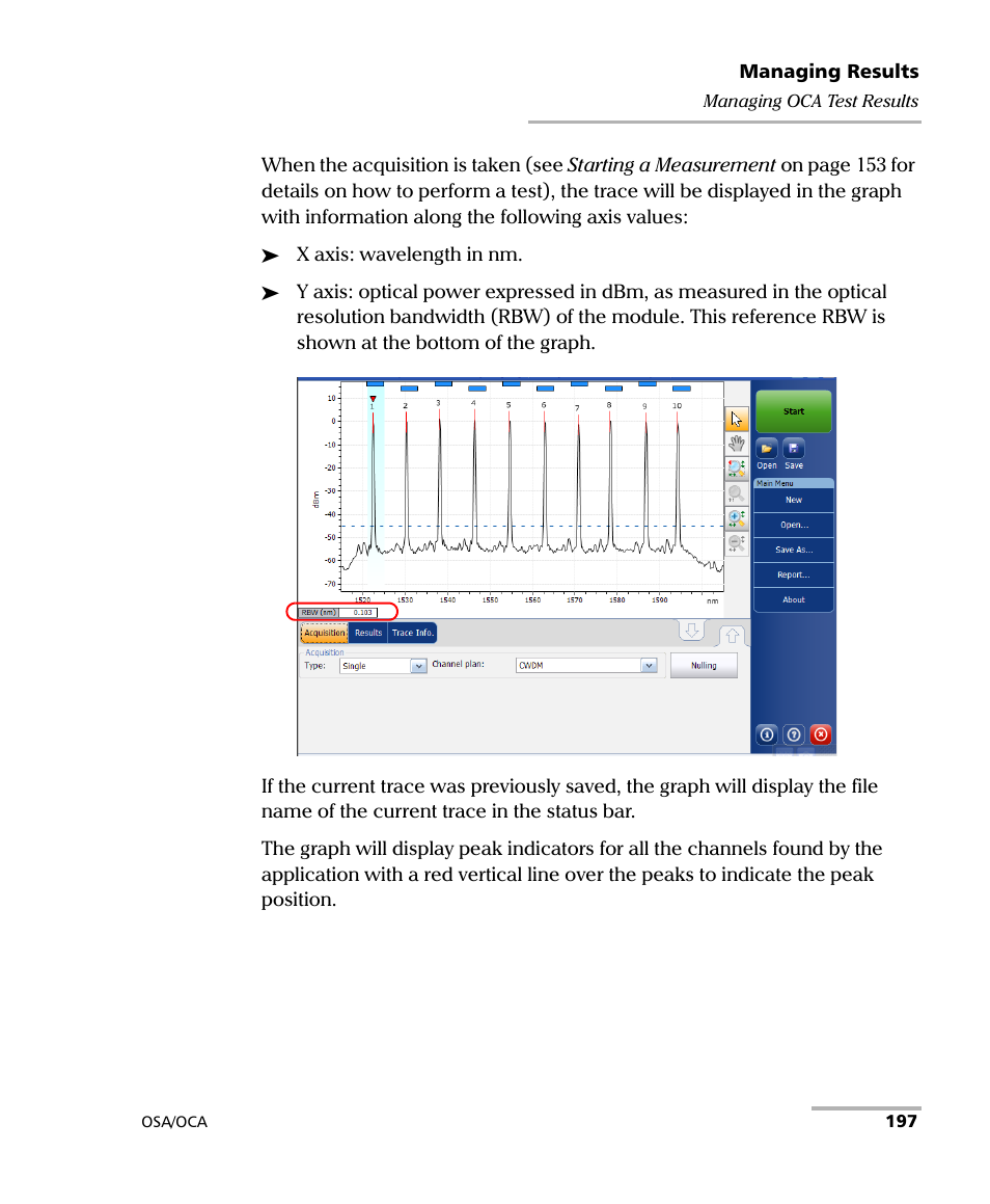 EXFO FTB-5230S Optical Spectrum Analyzer for FTB-500 User Manual | Page 203 / 251