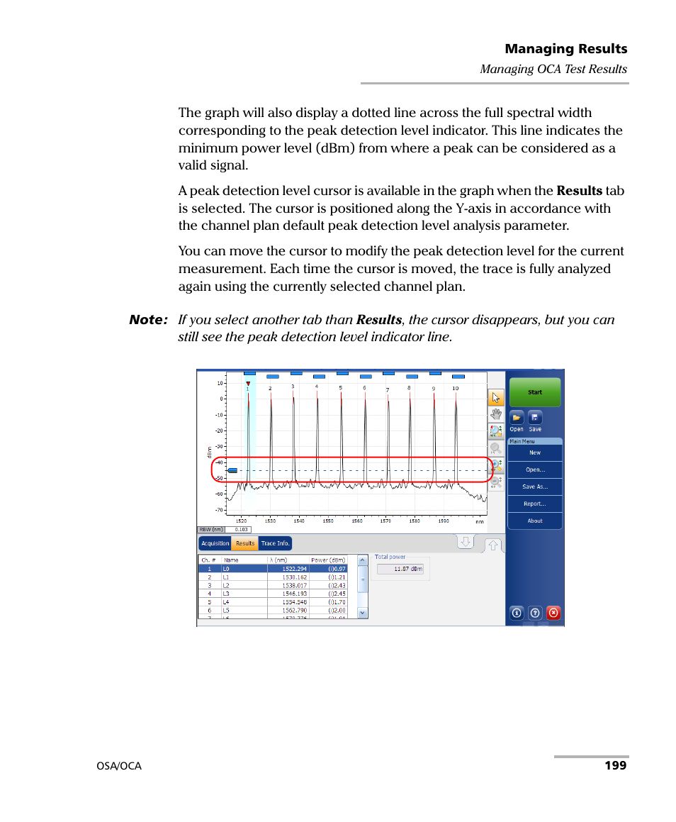 EXFO FTB-5230S Optical Spectrum Analyzer for FTB-500 User Manual | Page 205 / 251