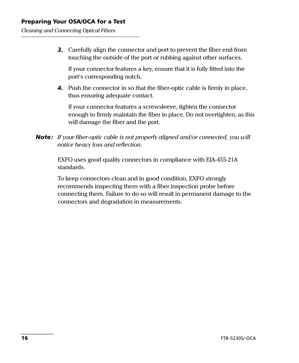 EXFO FTB-5230S Optical Spectrum Analyzer for FTB-500 User Manual | Page 22 / 251
