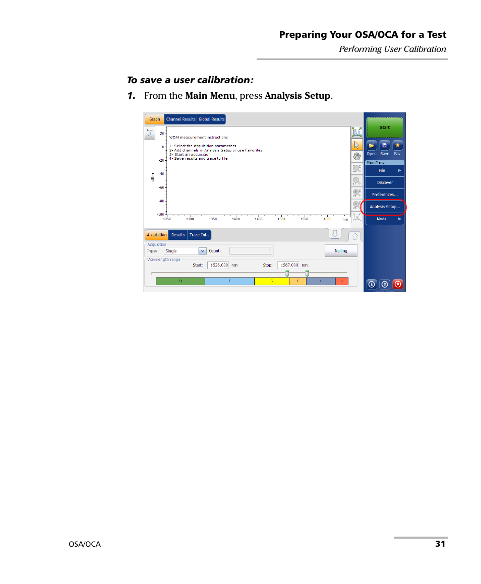 EXFO FTB-5230S Optical Spectrum Analyzer for FTB-500 User Manual | Page 37 / 251