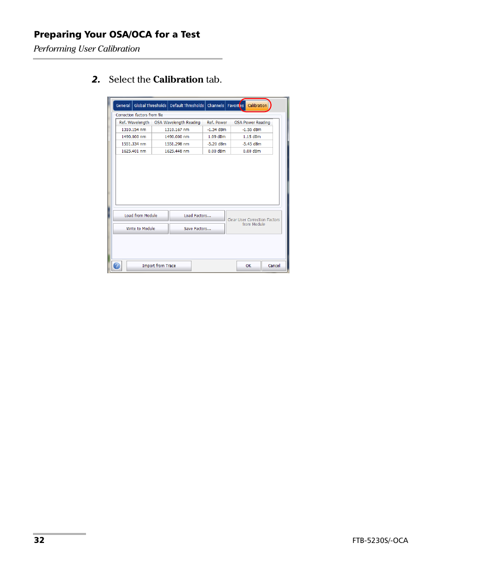 EXFO FTB-5230S Optical Spectrum Analyzer for FTB-500 User Manual | Page 38 / 251