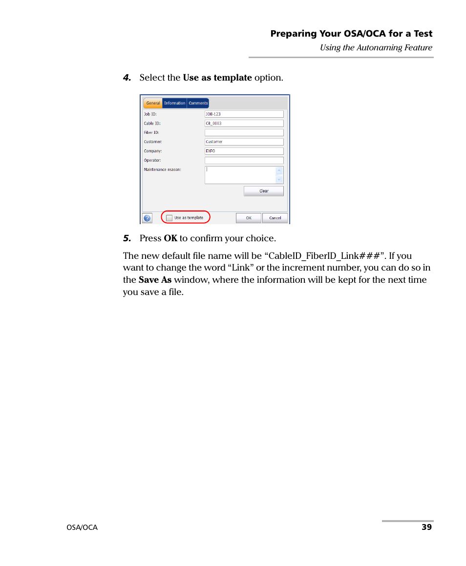 EXFO FTB-5230S Optical Spectrum Analyzer for FTB-500 User Manual | Page 45 / 251