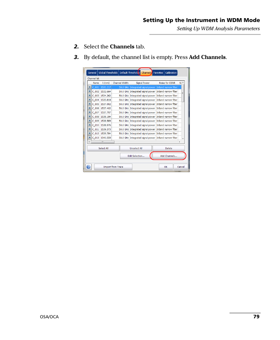 EXFO FTB-5230S Optical Spectrum Analyzer for FTB-500 User Manual | Page 85 / 251