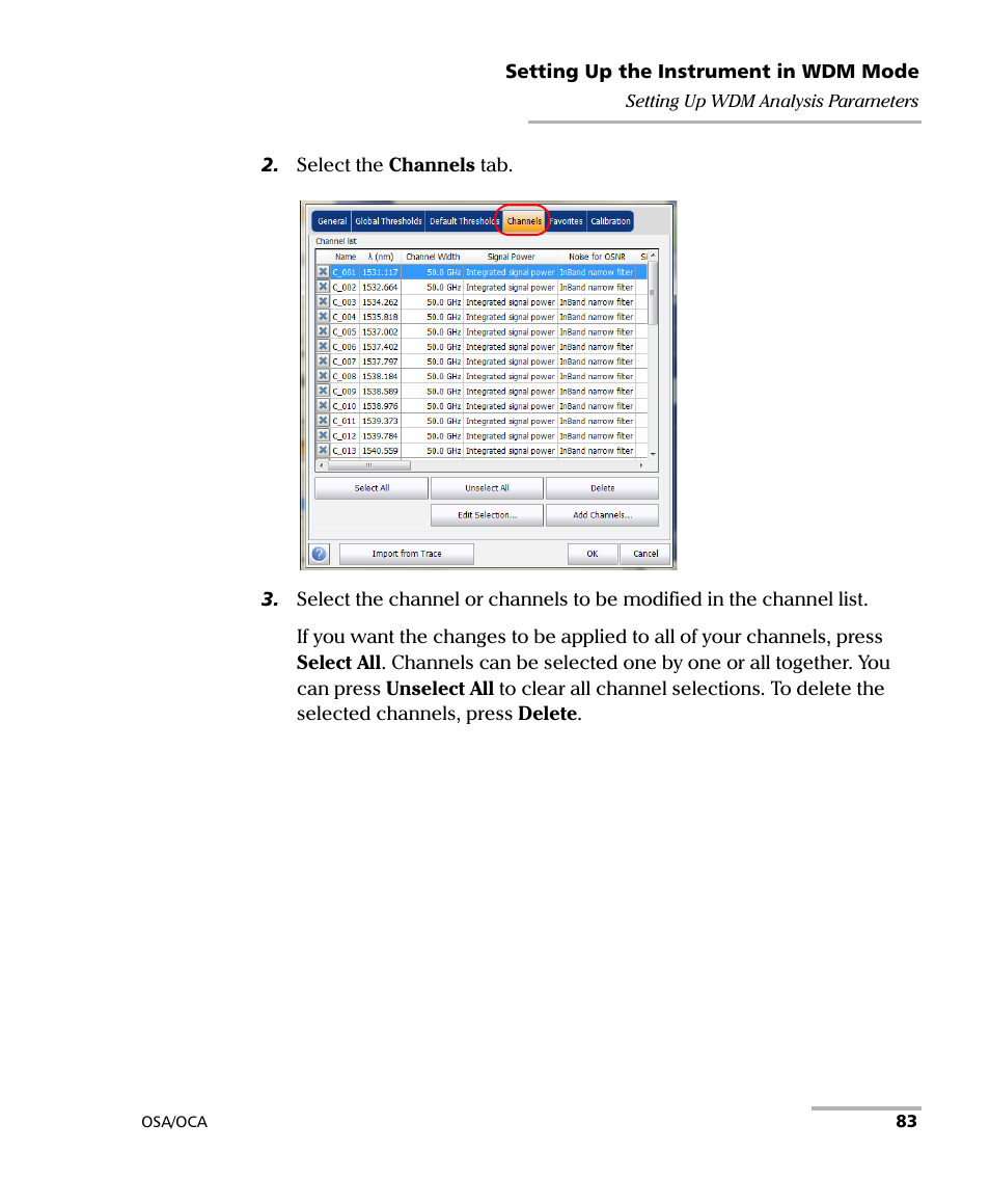 EXFO FTB-5230S Optical Spectrum Analyzer for FTB-500 User Manual | Page 89 / 251