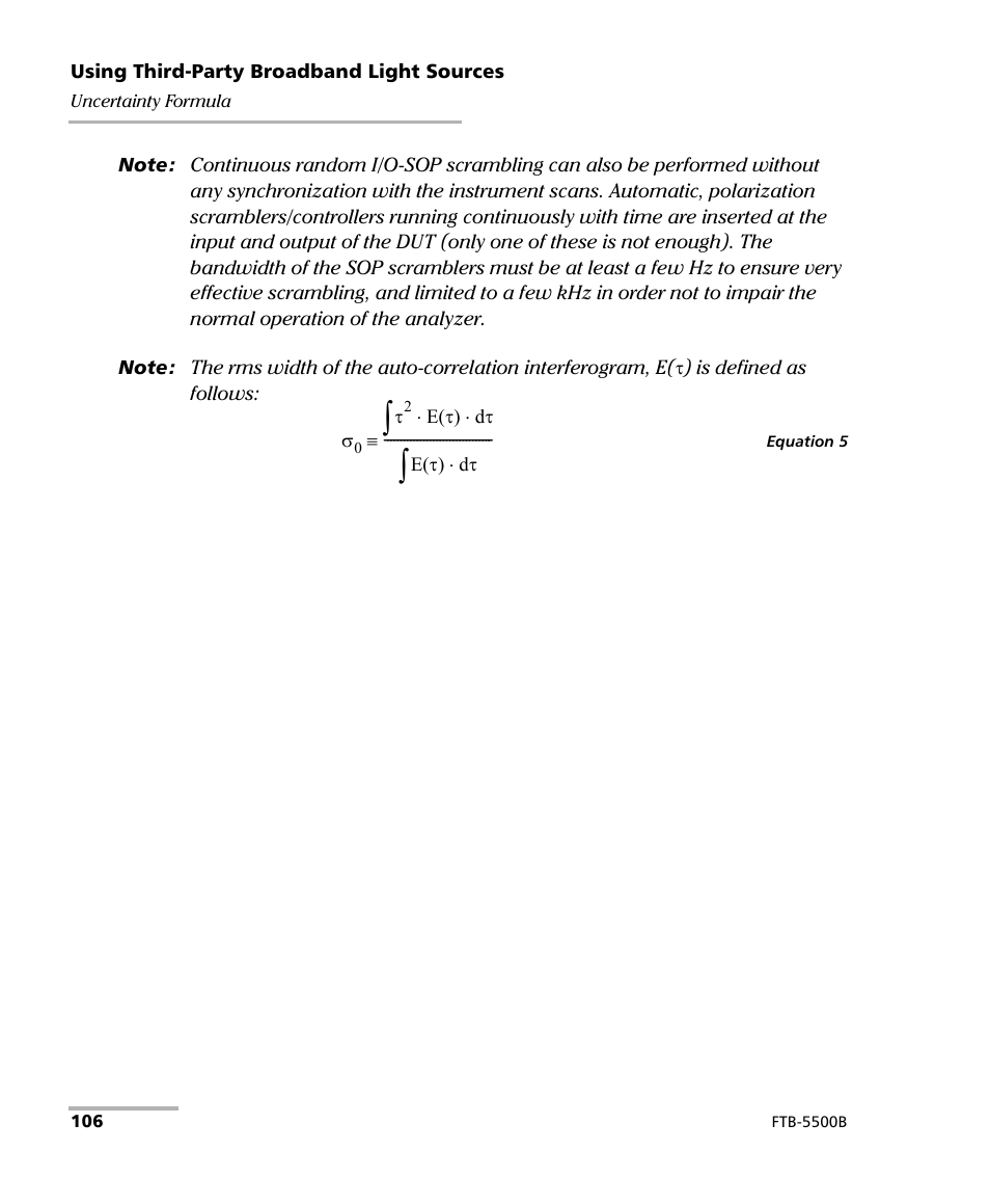 EXFO FTB-5500B PMD Analyzer User Manual | Page 114 / 121