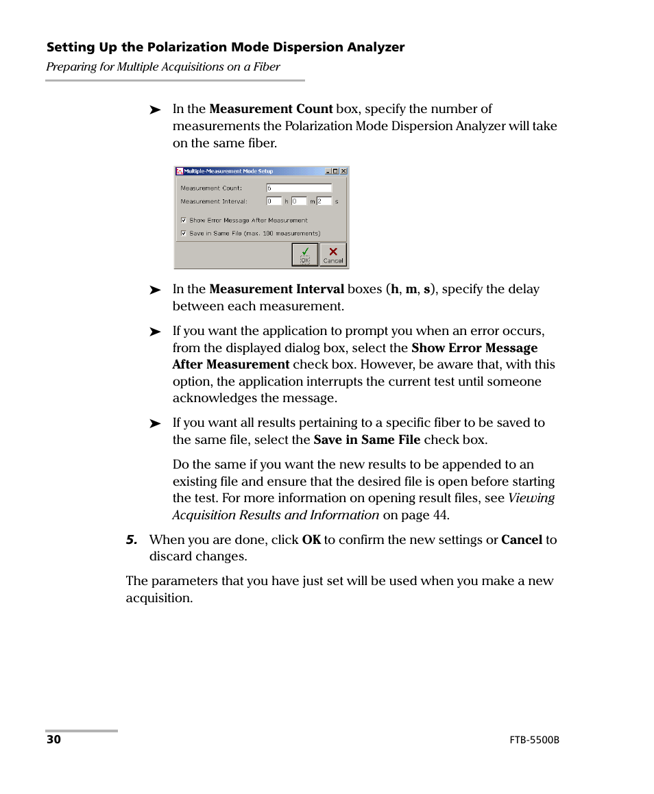 EXFO FTB-5500B PMD Analyzer User Manual | Page 38 / 121