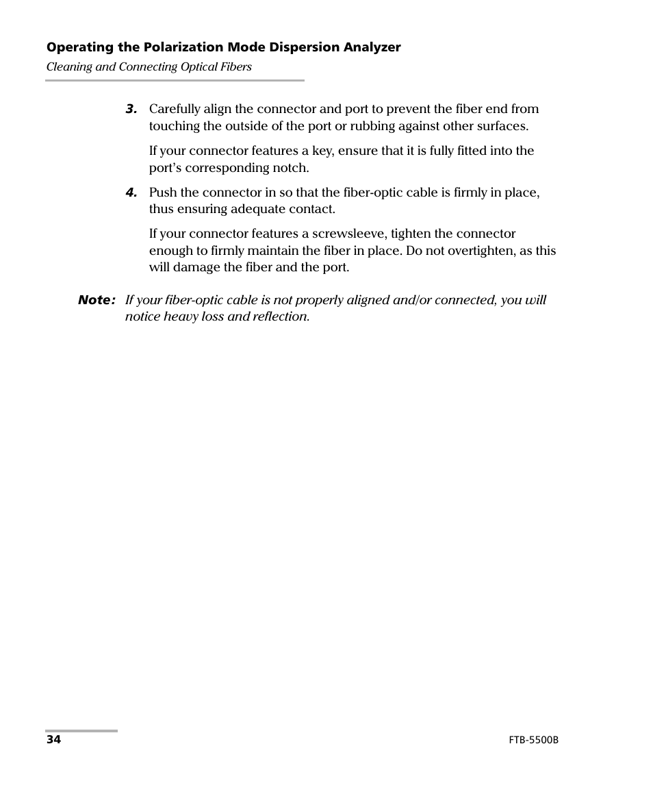 EXFO FTB-5500B PMD Analyzer User Manual | Page 42 / 121