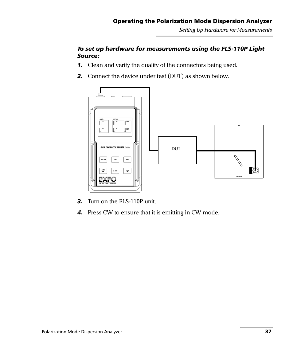EXFO FTB-5500B PMD Analyzer User Manual | Page 45 / 121