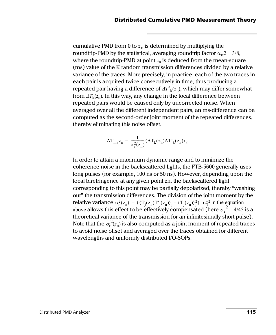 EXFO FTB-5600 Distributed PMD Analyzer User Manual | Page 121 / 146