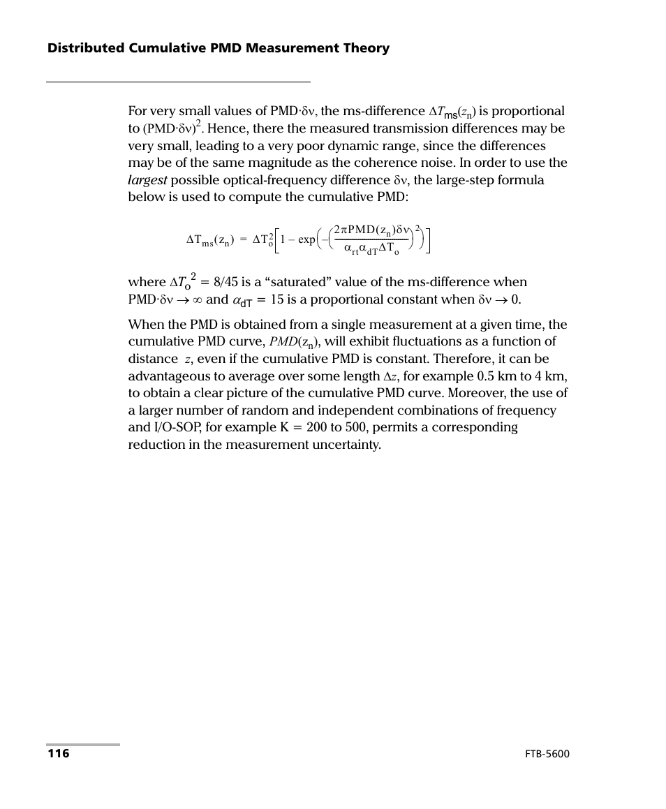 EXFO FTB-5600 Distributed PMD Analyzer User Manual | Page 122 / 146