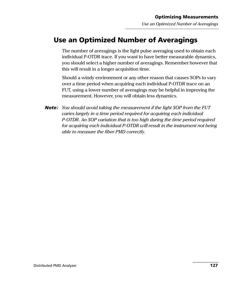 Use an optimized number of averagings, E use an optimized number of averagings | EXFO FTB-5600 Distributed PMD Analyzer User Manual | Page 133 / 146