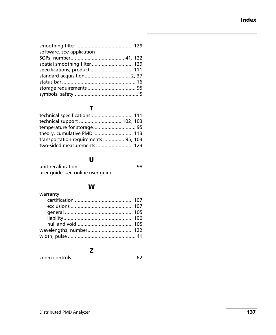 EXFO FTB-5600 Distributed PMD Analyzer User Manual | Page 143 / 146
