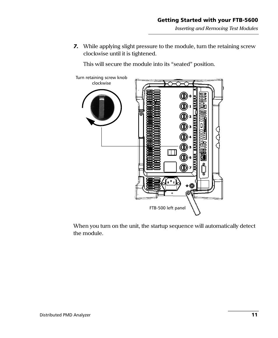 EXFO FTB-5600 Distributed PMD Analyzer User Manual | Page 17 / 146
