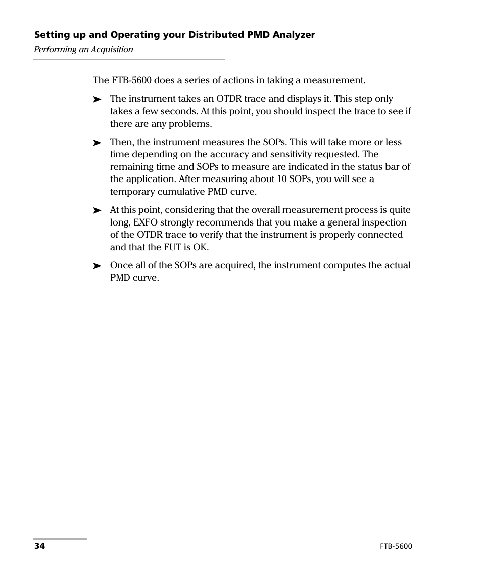 EXFO FTB-5600 Distributed PMD Analyzer User Manual | Page 40 / 146