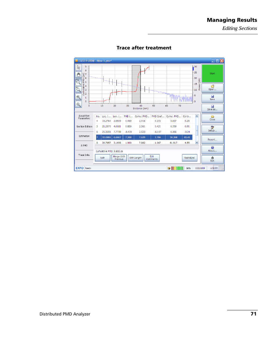 EXFO FTB-5600 Distributed PMD Analyzer User Manual | Page 77 / 146