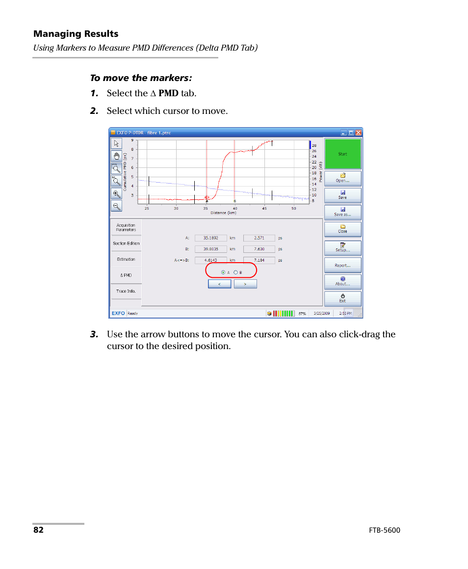 EXFO FTB-5600 Distributed PMD Analyzer User Manual | Page 88 / 146