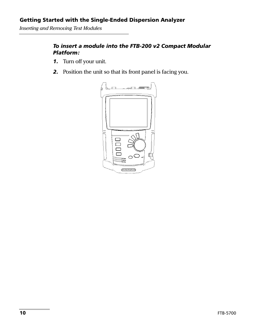 EXFO FTB-5700 Single Ended Dispersion Analyzer for FTB-200 v2 User Manual | Page 16 / 96
