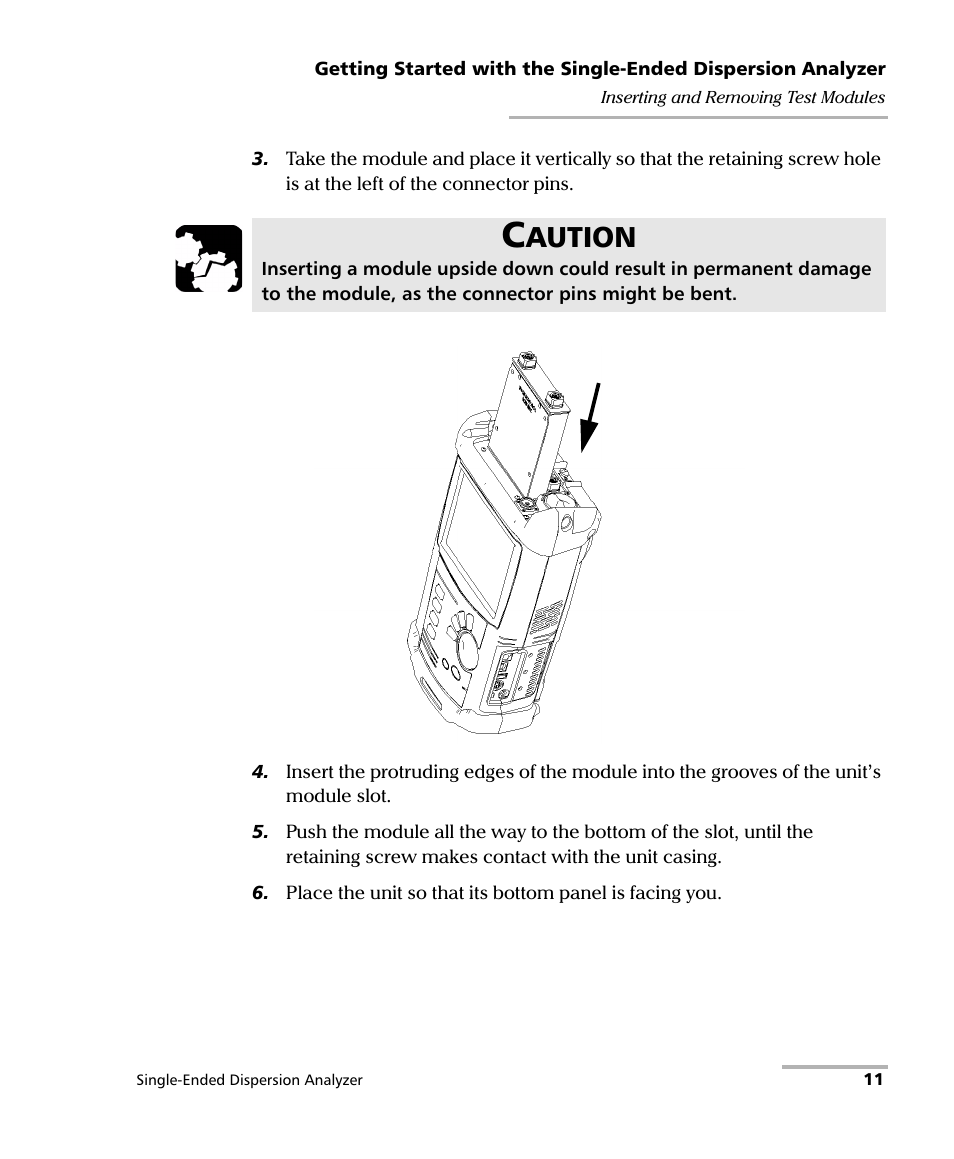 Aution | EXFO FTB-5700 Single Ended Dispersion Analyzer for FTB-200 v2 User Manual | Page 17 / 96