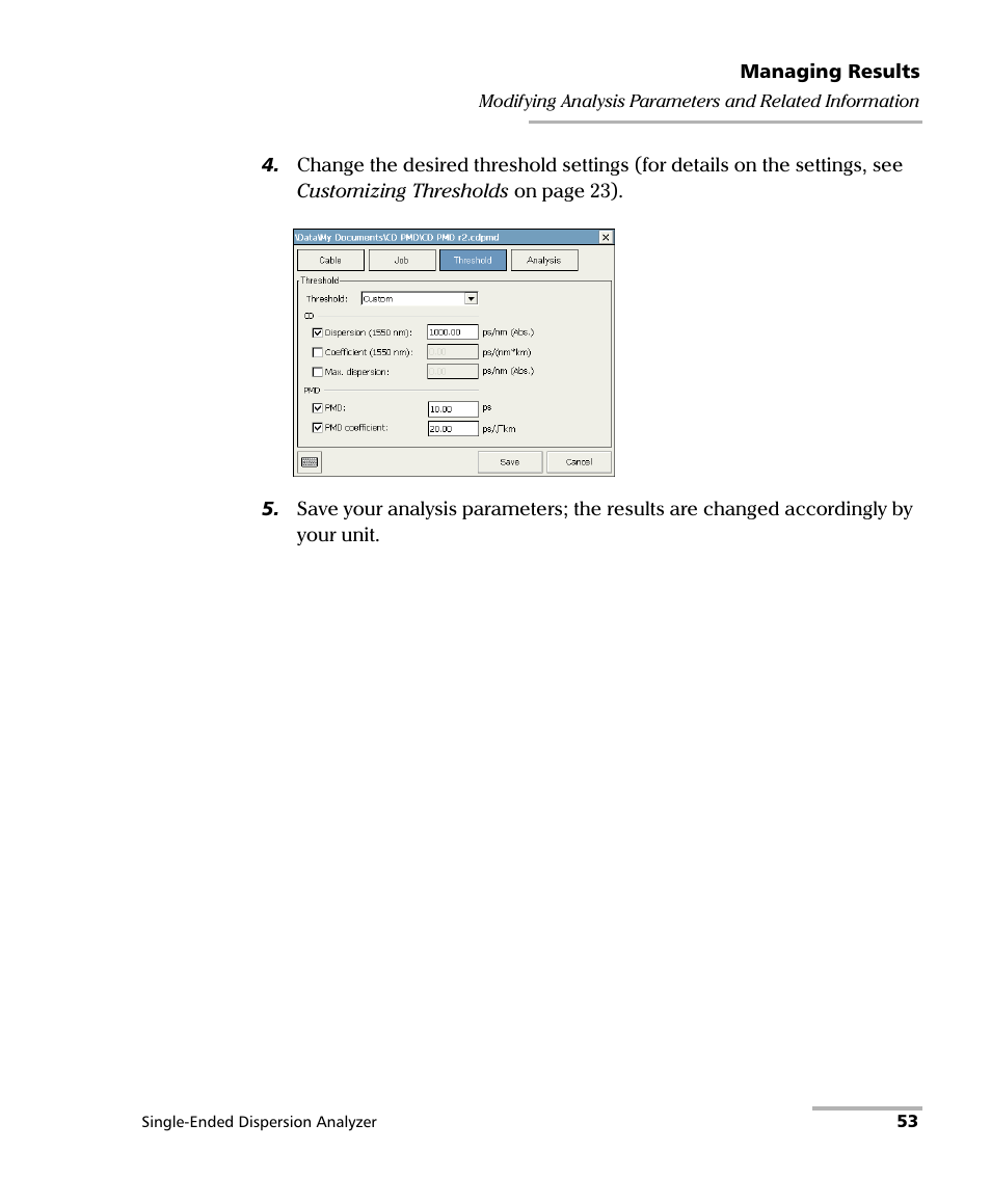 EXFO FTB-5700 Single Ended Dispersion Analyzer for FTB-200 v2 User Manual | Page 59 / 96