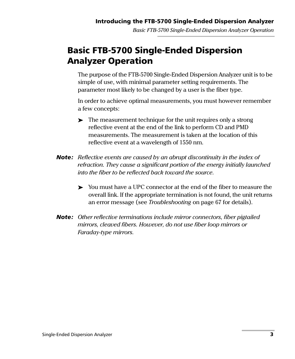 EXFO FTB-5700 Single Ended Dispersion Analyzer for FTB-200 v2 User Manual | Page 9 / 96