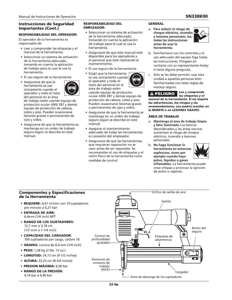 Campbell Hausfeld IN729300AV User Manual | Page 22 / 32