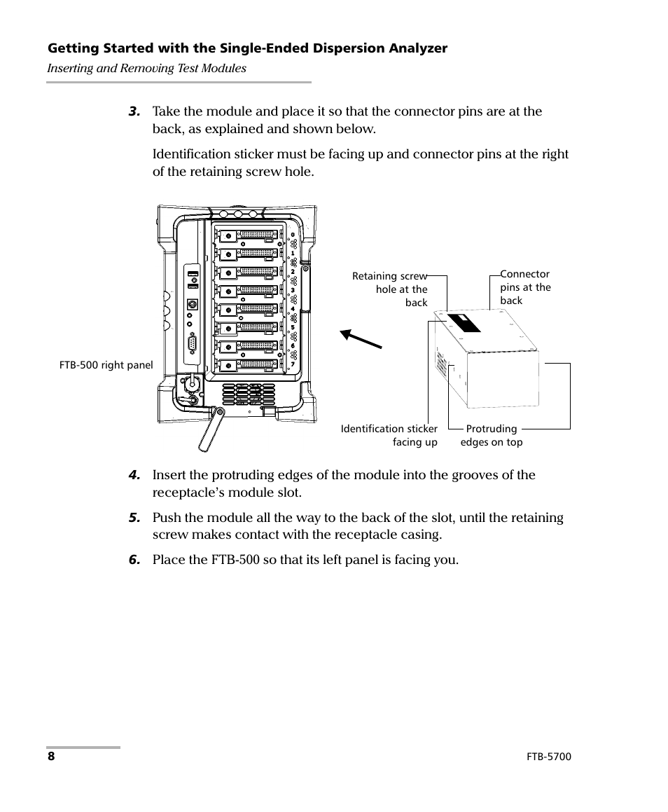 EXFO FTB-5700 Single Ended Dispersion Analyzer for FTB-500 User Manual | Page 14 / 94