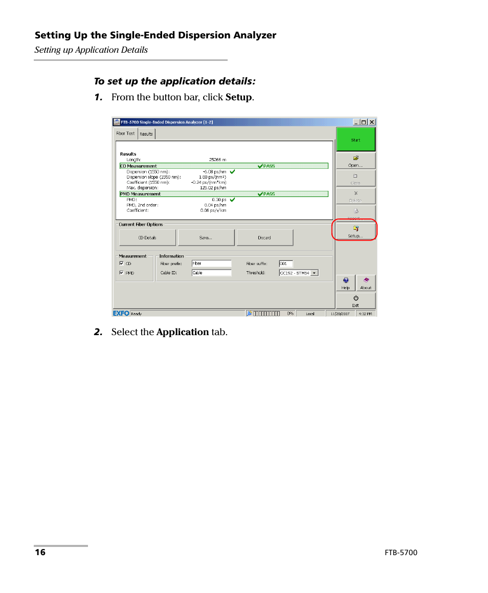 EXFO FTB-5700 Single Ended Dispersion Analyzer for FTB-500 User Manual | Page 22 / 94