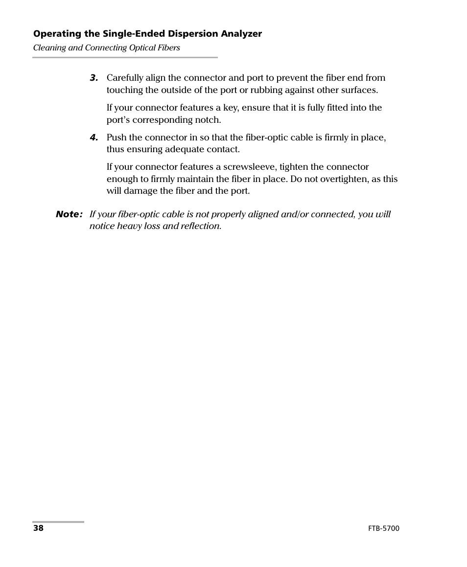 EXFO FTB-5700 Single Ended Dispersion Analyzer for FTB-500 User Manual | Page 44 / 94