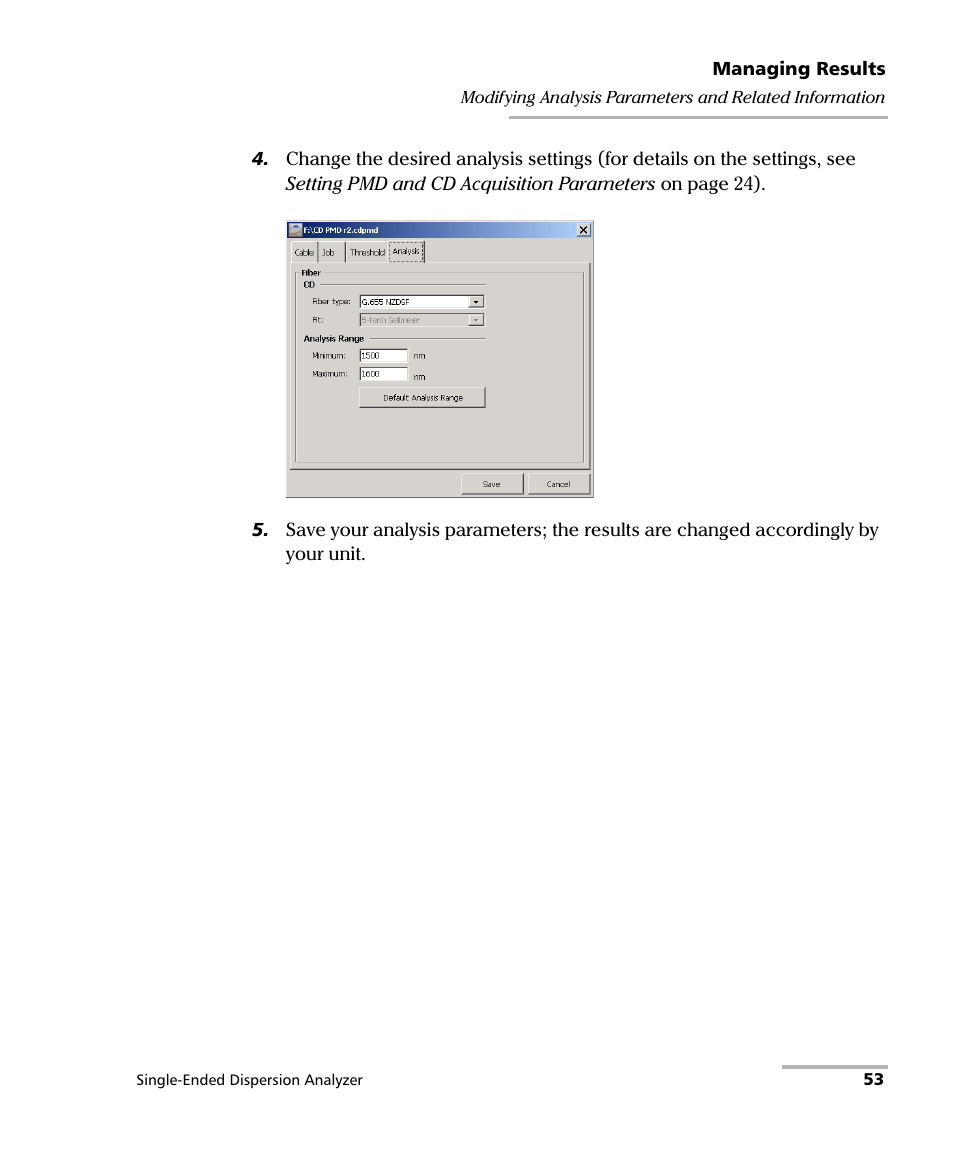 EXFO FTB-5700 Single Ended Dispersion Analyzer for FTB-500 User Manual | Page 59 / 94