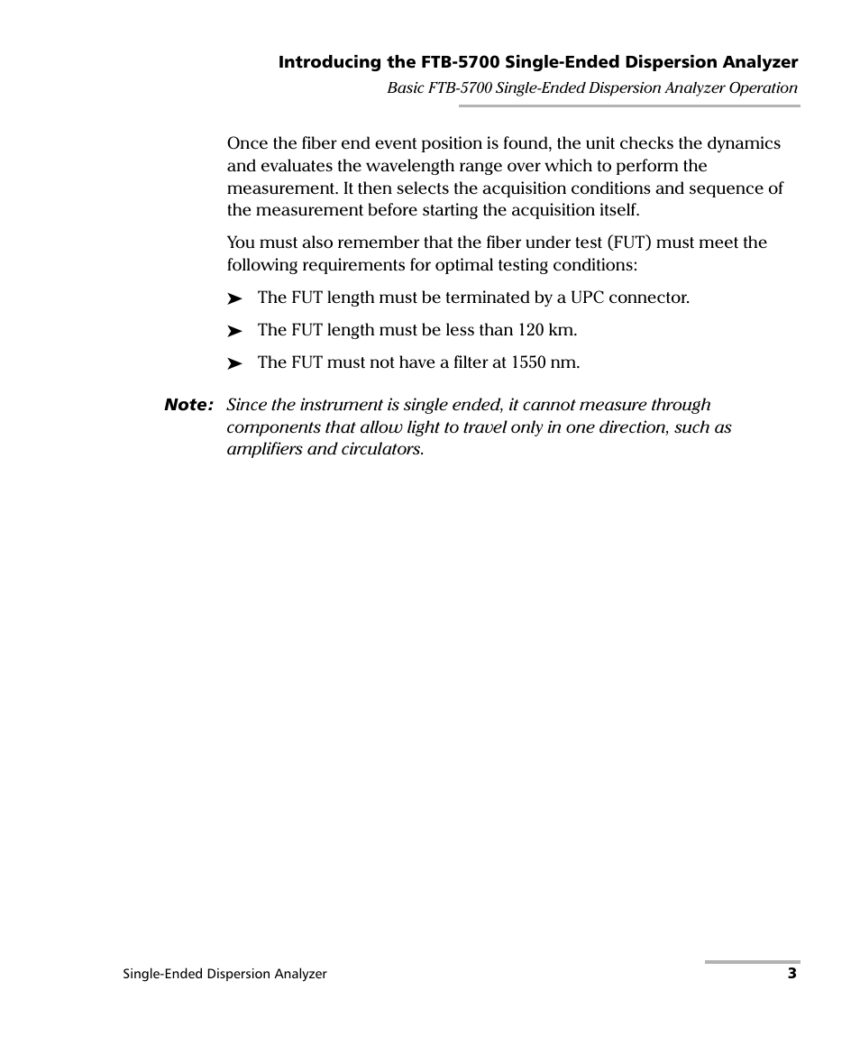 EXFO FTB-5700 Single Ended Dispersion Analyzer for FTB-500 User Manual | Page 9 / 94