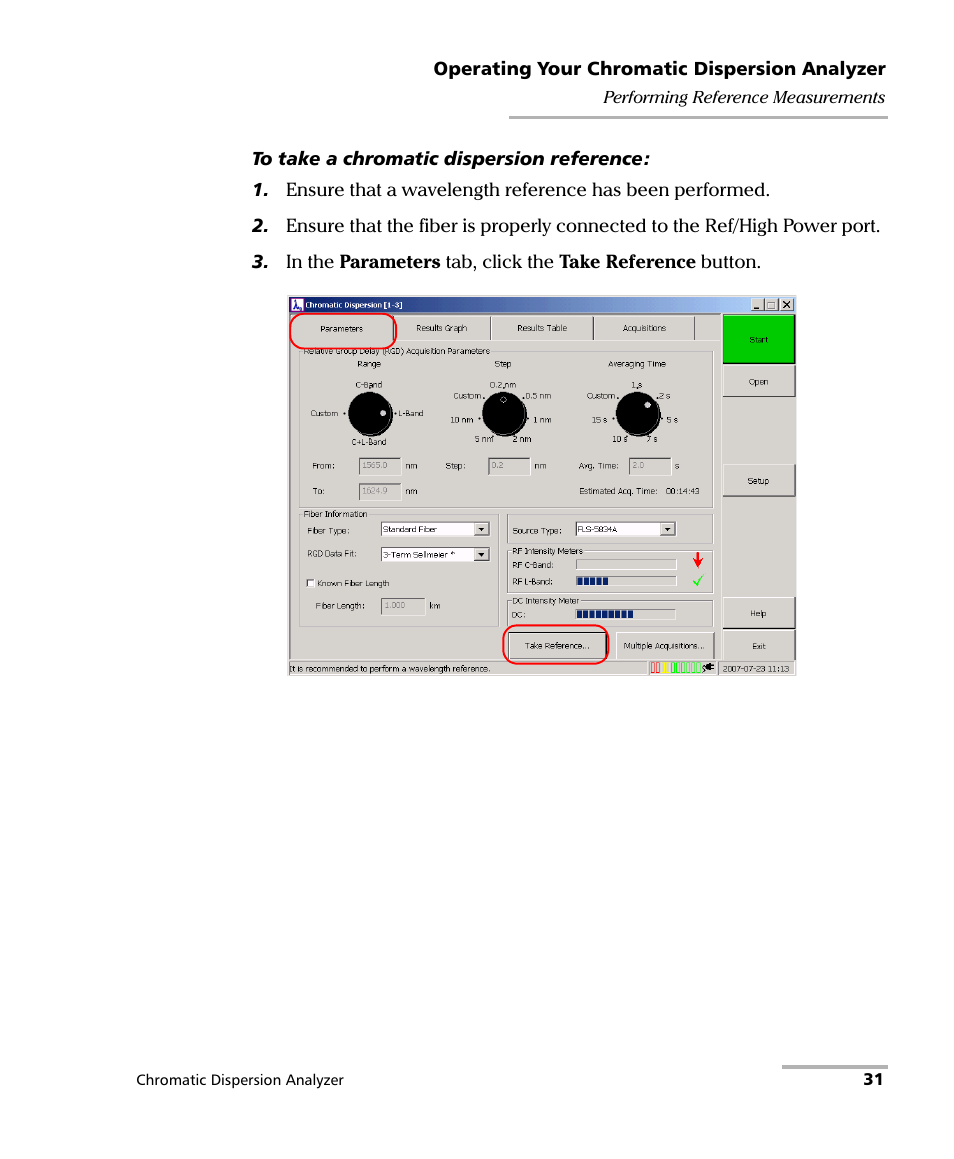 EXFO FTB-5800 Chromatic Dispersion Analyzer for FTB-400 User Manual | Page 37 / 103