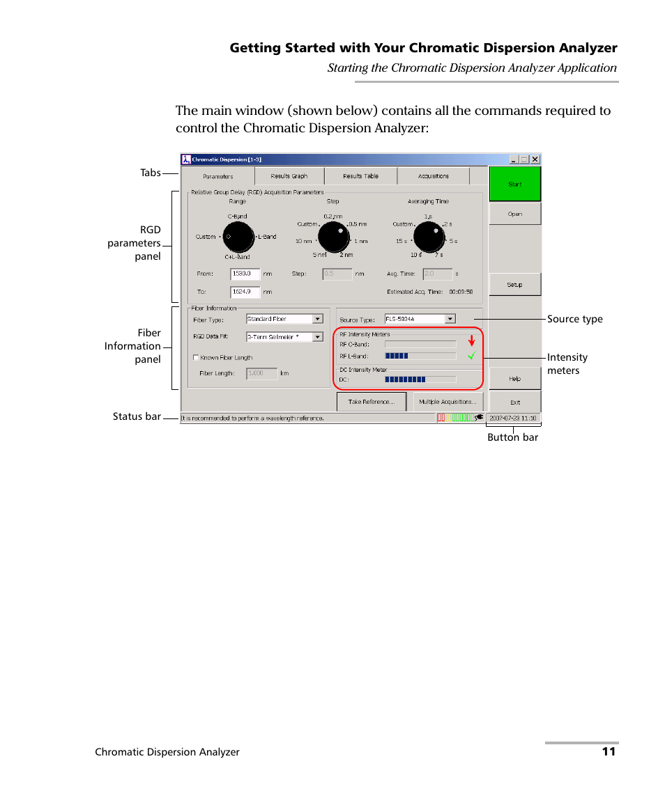 EXFO FTB-5800 Chromatic Dispersion Analyzer for FTB-500 User Manual | Page 17 / 109