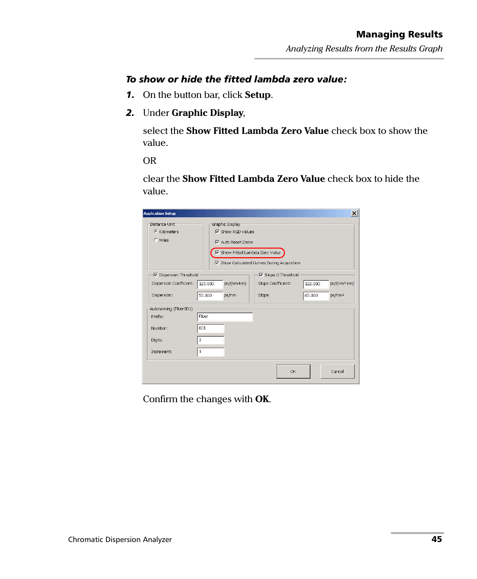 EXFO FTB-5800 Chromatic Dispersion Analyzer for FTB-500 User Manual | Page 51 / 109