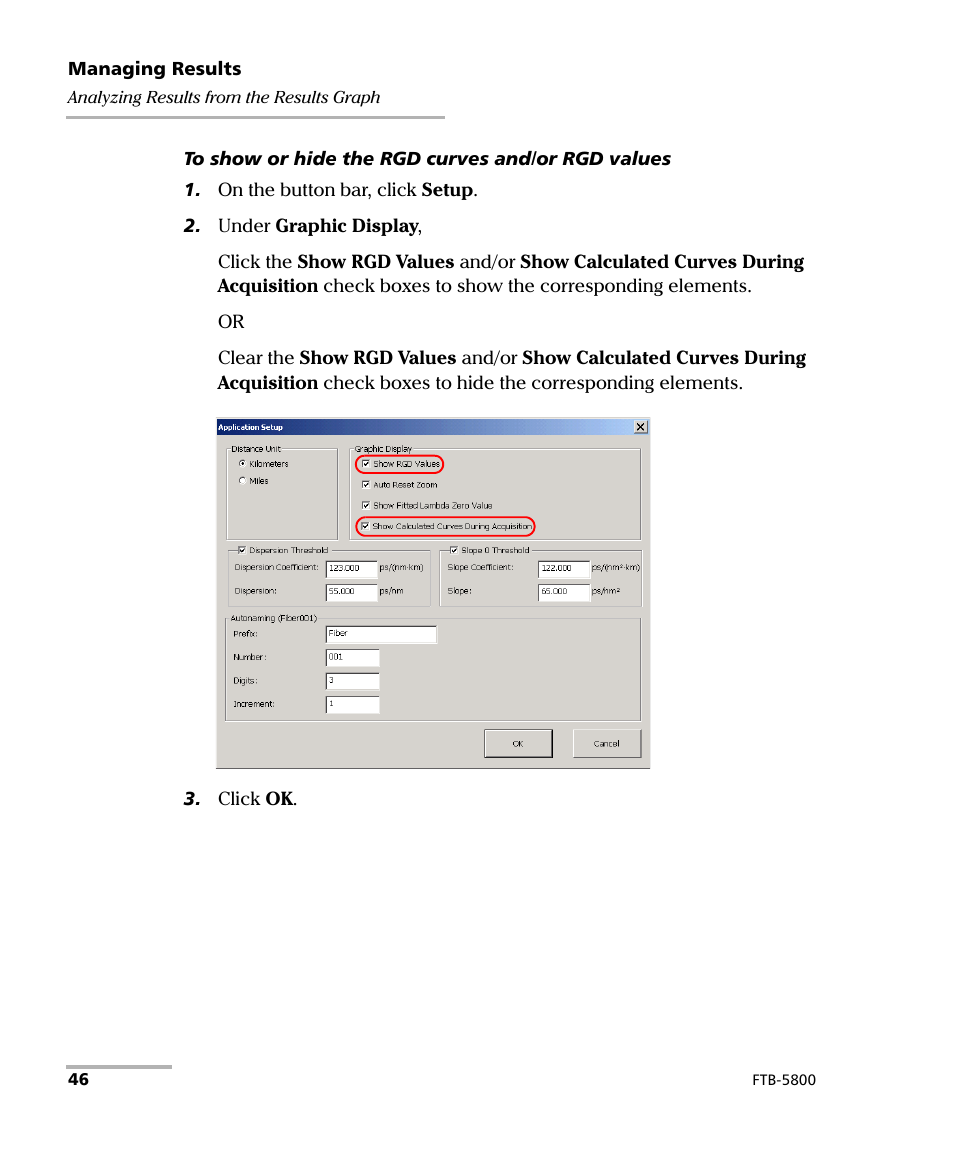 EXFO FTB-5800 Chromatic Dispersion Analyzer for FTB-500 User Manual | Page 52 / 109