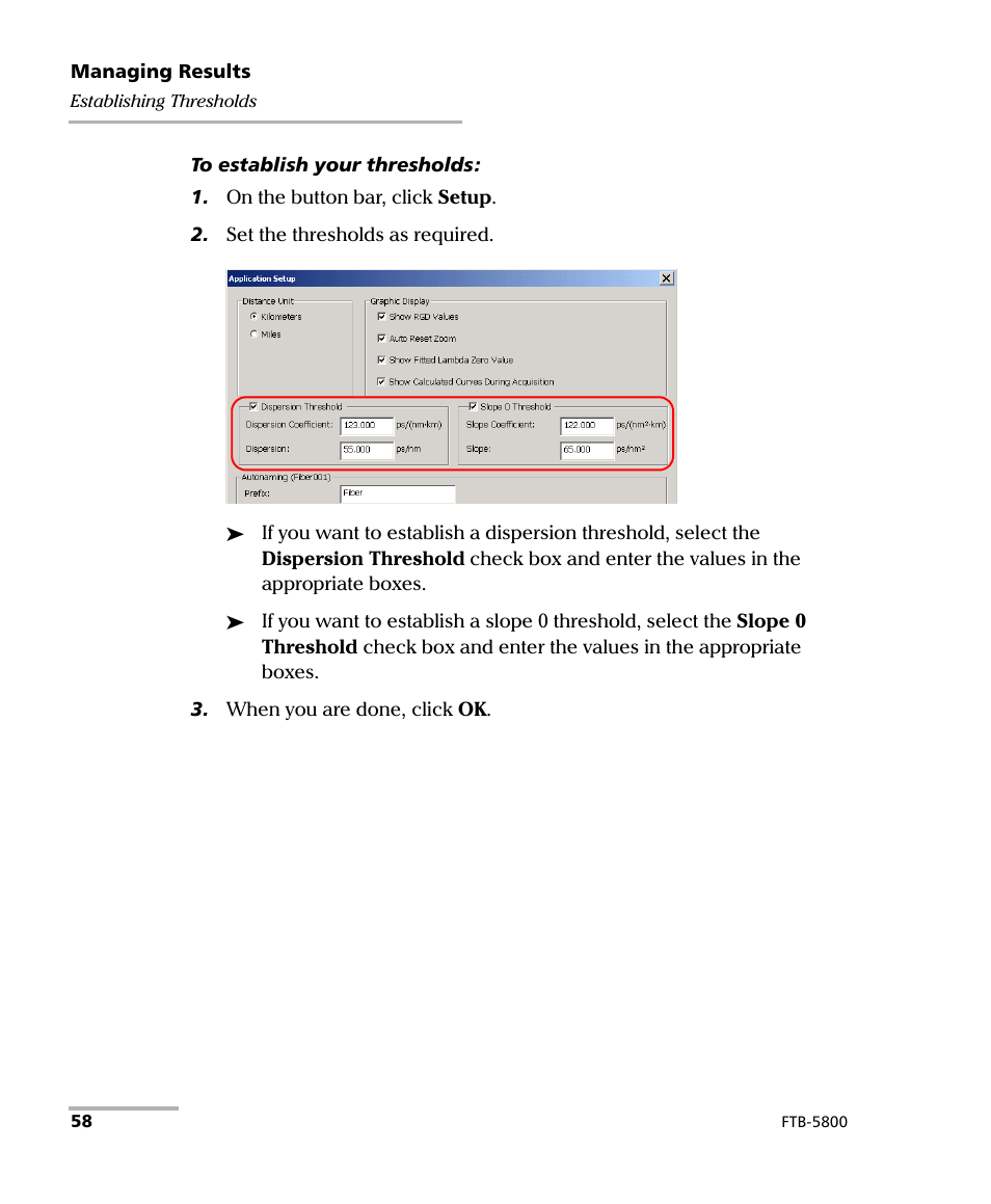 EXFO FTB-5800 Chromatic Dispersion Analyzer for FTB-500 User Manual | Page 64 / 109