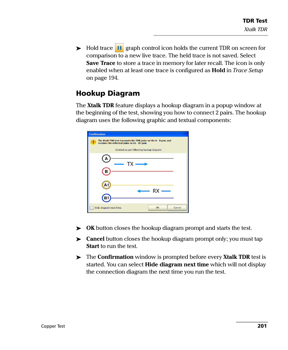 Hookup diagram | EXFO FTB-610 Wideband Copper Test Module User Manual | Page 209 / 326