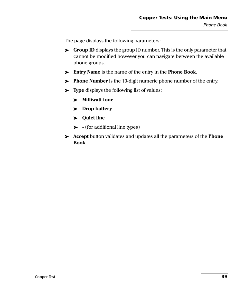 EXFO FTB-610 Wideband Copper Test Module User Manual | Page 47 / 326