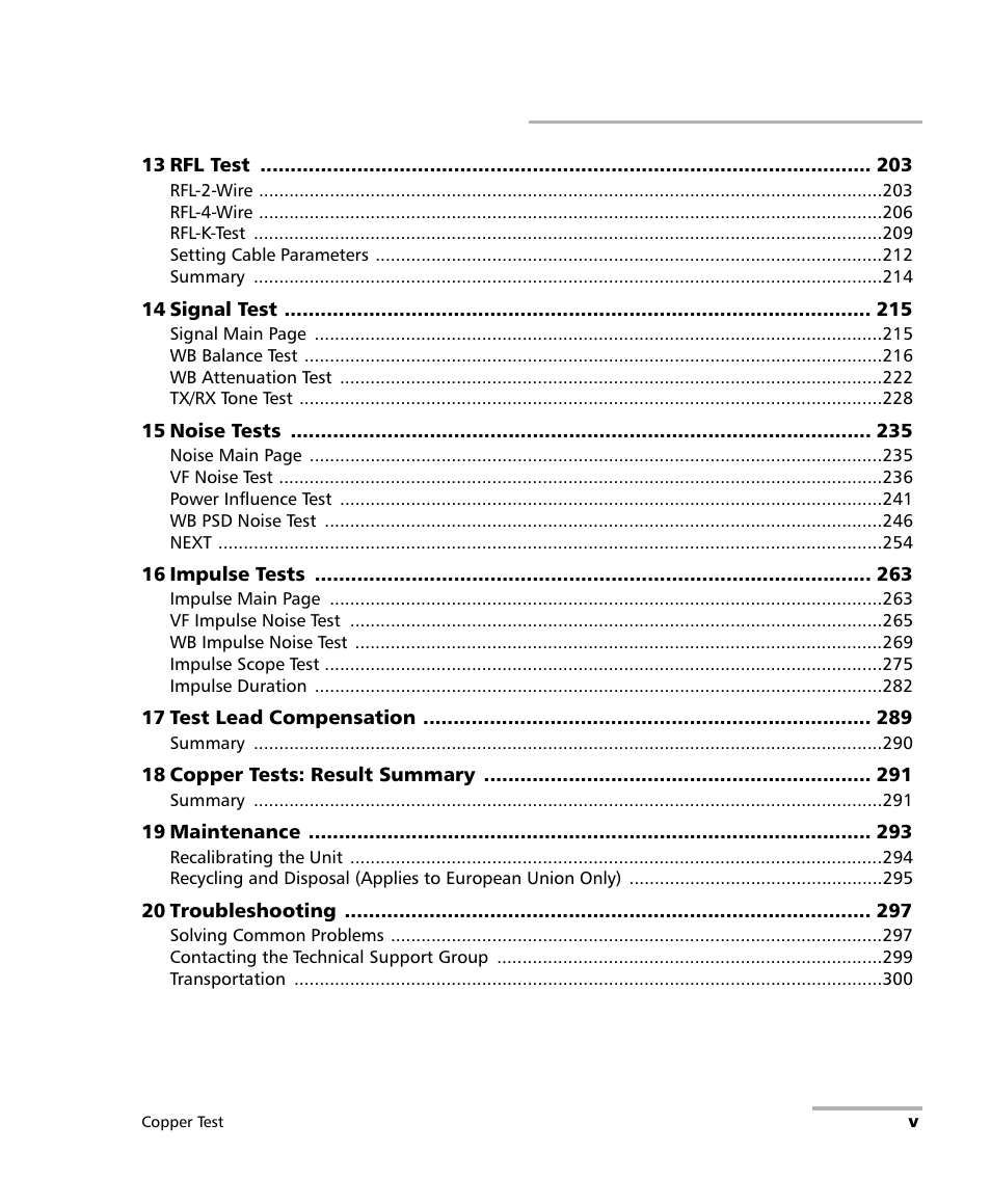 EXFO FTB-610 Wideband Copper Test Module User Manual | Page 5 / 326