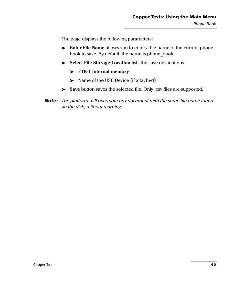 EXFO FTB-610 Wideband Copper Test Module User Manual | Page 53 / 326