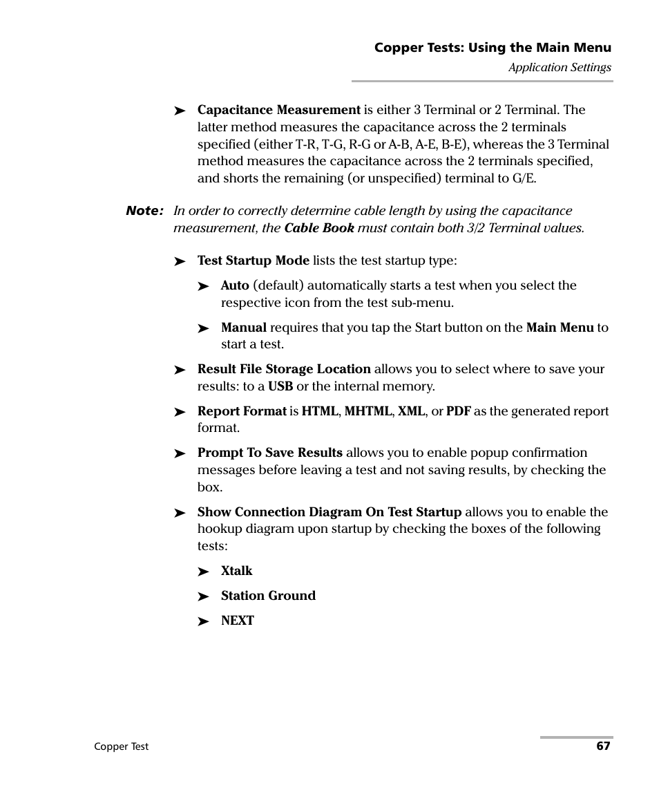 EXFO FTB-610 Wideband Copper Test Module User Manual | Page 75 / 326