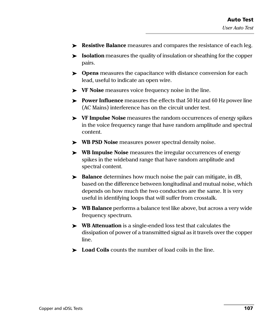EXFO FTB-635 Wideband Copper and DSL Test Module User Manual | Page 115 / 373